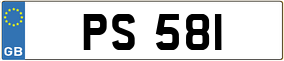 Truck License Plate